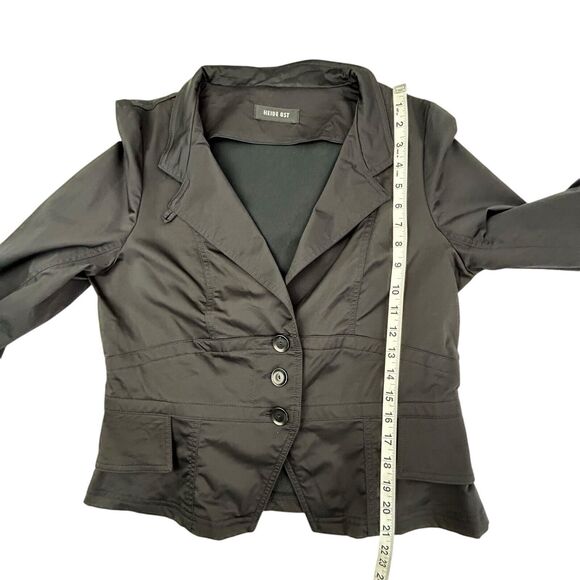 Heide Ost Skirt Jacket Set Pleated Maxi Women Medium Black Designer - Picture 13 of 15